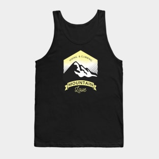 Hiking & Climbing Mountain Love Design Tank Top